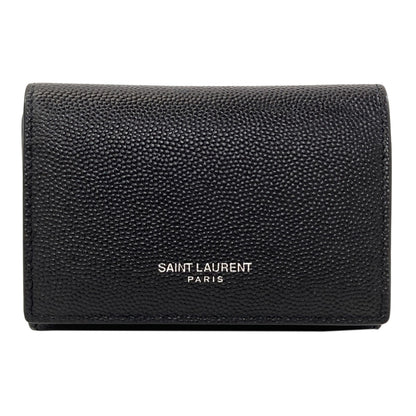 SAINT LAURENT logo key holder Leather Ladies [Used]