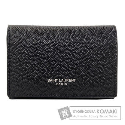 SAINT LAURENT logo key holder Leather Ladies [Used]