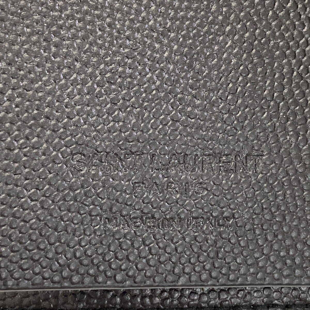 SAINT LAURENT logo key holder Leather Ladies [Used]