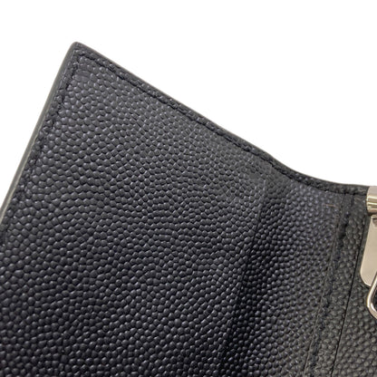SAINT LAURENT logo key holder Leather Ladies [Used]