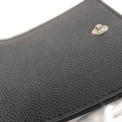 SAINT LAURENT logo key holder Leather Ladies [Used]