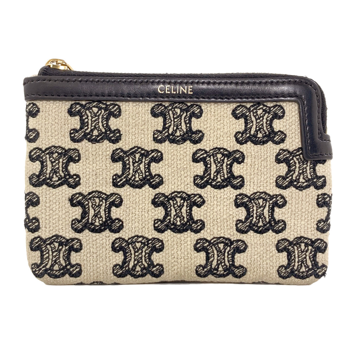 CELINE Triomphe coin purse Canvas Ladies [Used]