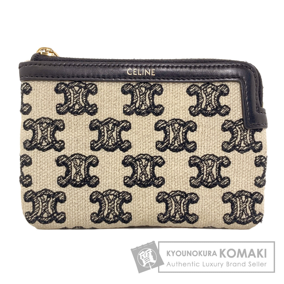 CELINE Triomphe coin purse Canvas Ladies [Used]