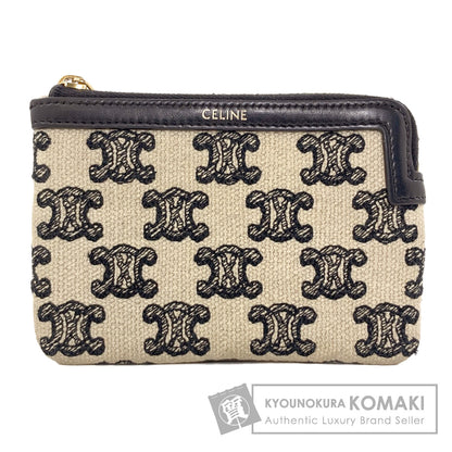 CELINE Triomphe coin purse Canvas Ladies [Used]