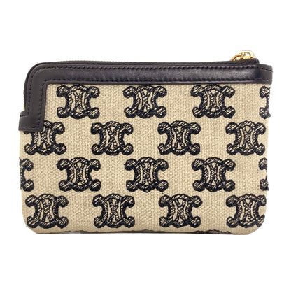 CELINE Triomphe coin purse Canvas Ladies [Used]