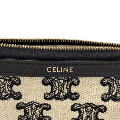 CELINE Triomphe coin purse Canvas Ladies [Used]