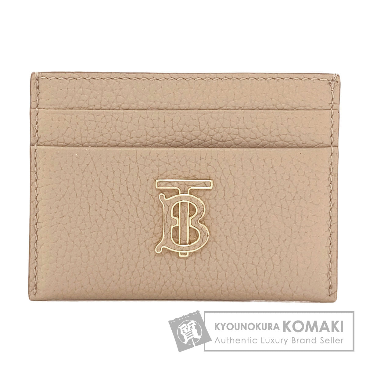 BURBERRY logo Card Case Leather Ladies [Used]