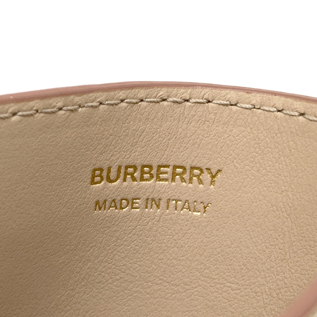 BURBERRY logo Card Case Leather Ladies [Used]