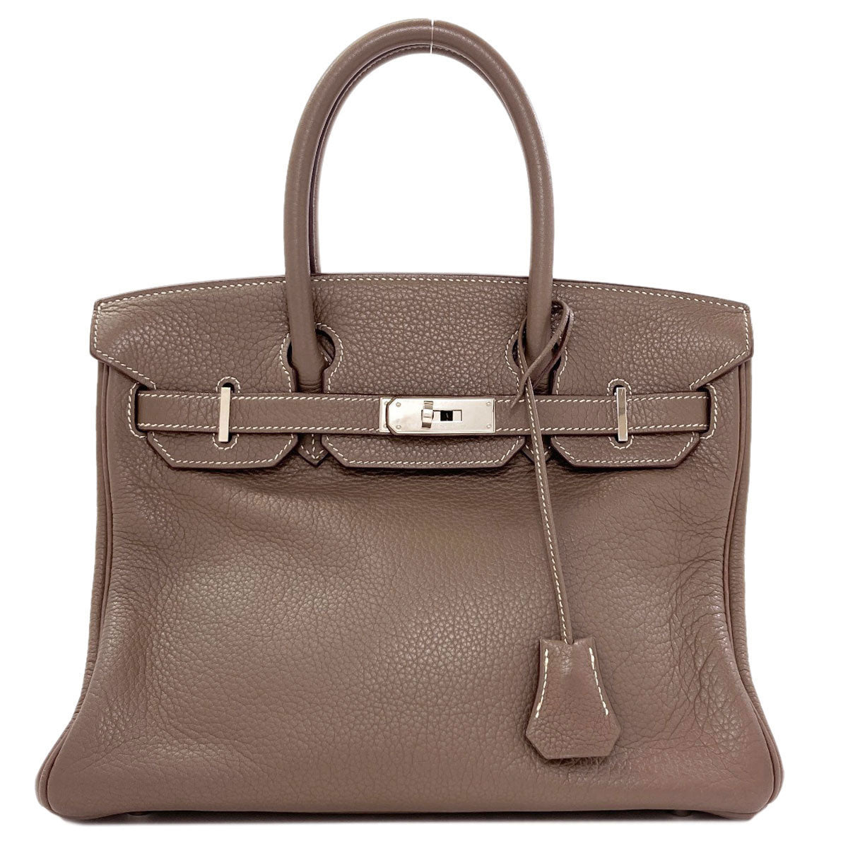 HERMES Birkin 30 Etoupe SilverHardware Handbag Togo Ladies [Used]