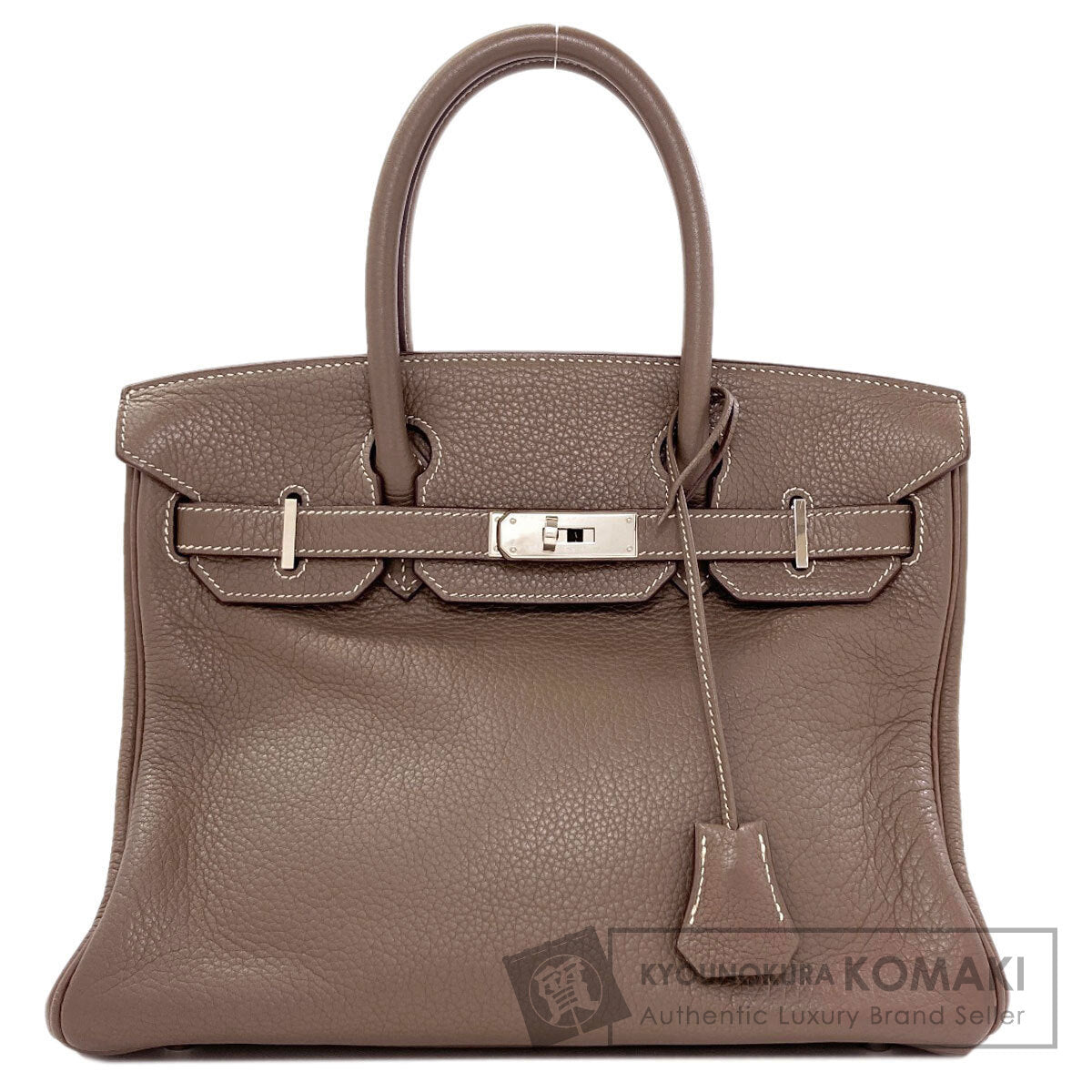 HERMES Birkin 30 Etoupe SilverHardware Handbag Togo Ladies [Used]