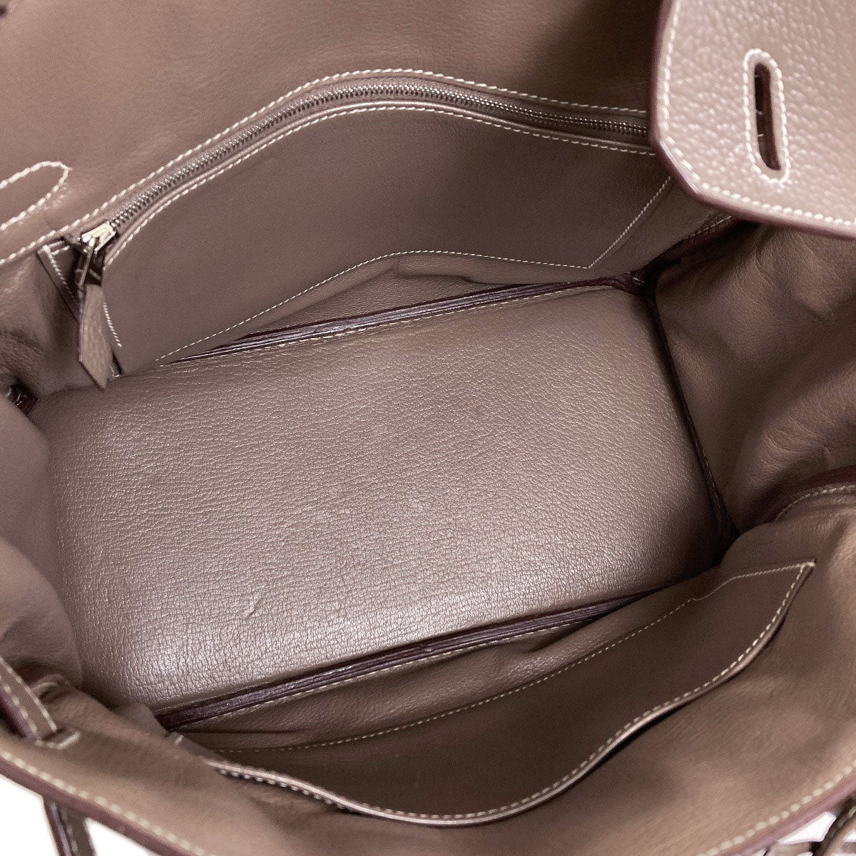 HERMES Birkin 30 Etoupe SilverHardware Handbag Togo Ladies [Used]