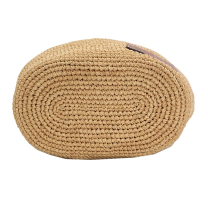 LOEWE Slit Pochette Shoulder Bag Raffia Ladies [Used]