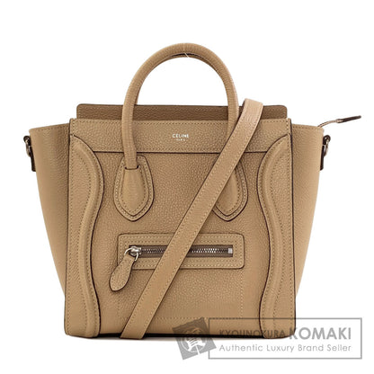 CELINE Luggage nano 2 WAY Handbag Calf Ladies [Used]