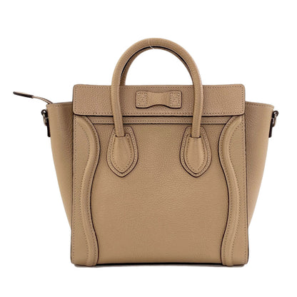 CELINE Luggage nano 2 WAY Handbag Calf Ladies [Used]