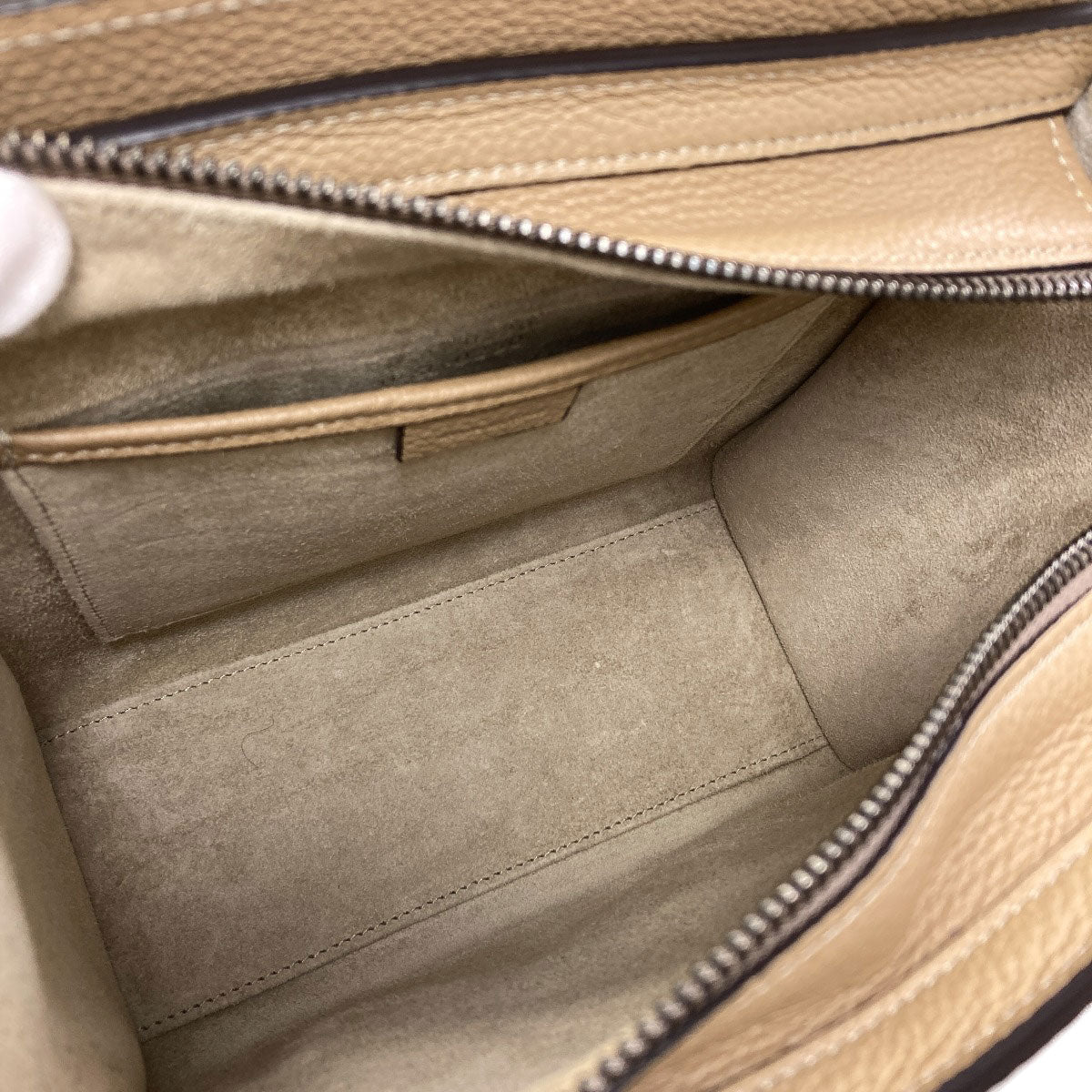CELINE Luggage nano 2 WAY Handbag Calf Ladies [Used]