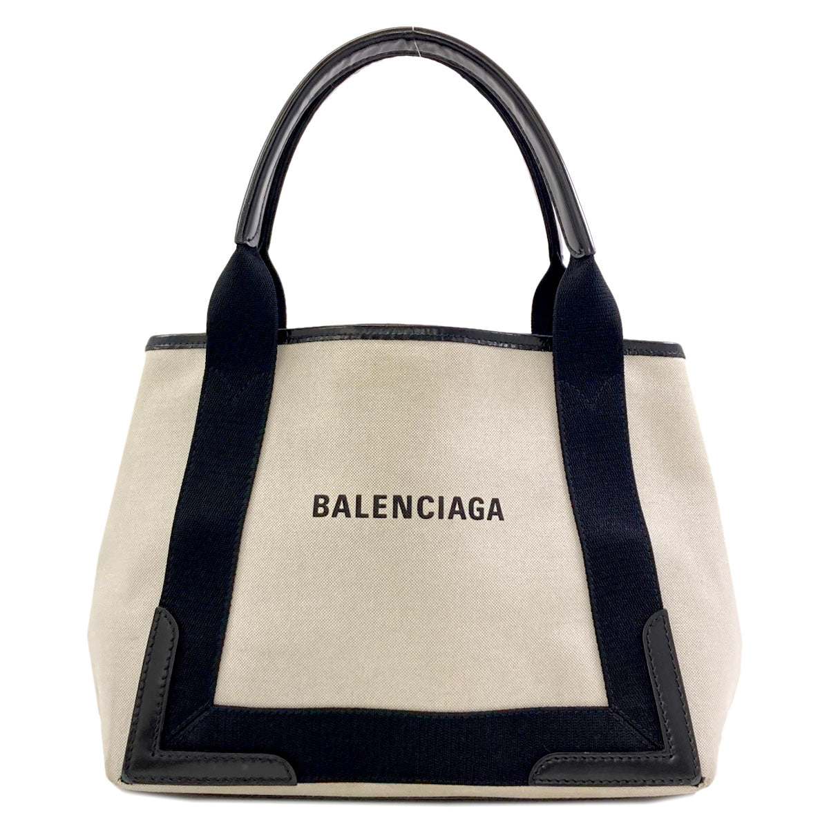 BALENCIAGA 339933 NAVY CABAS Tote Bag Canvas Ladies [Used]