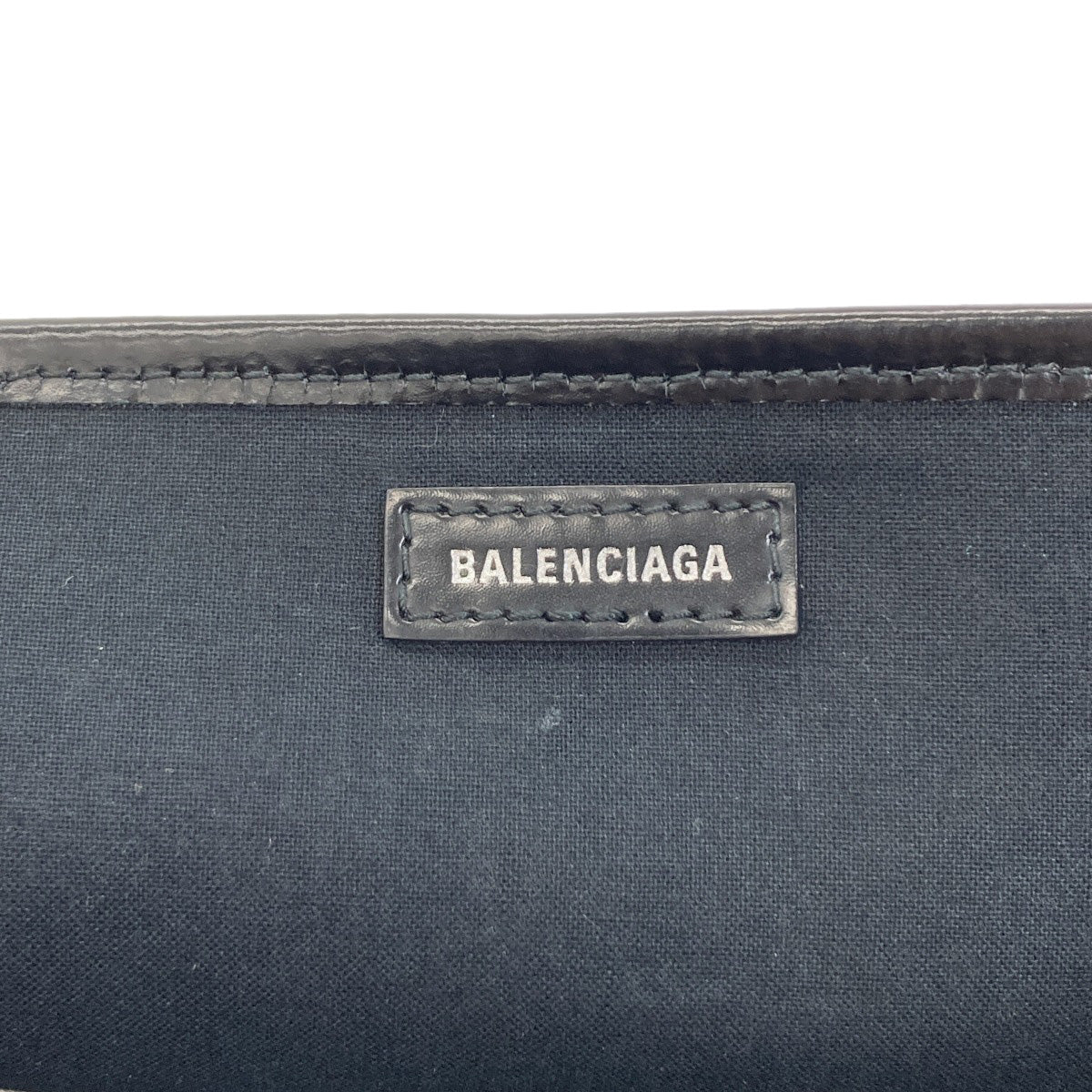 BALENCIAGA 339933 NAVY CABAS Tote Bag Canvas Ladies [Used]