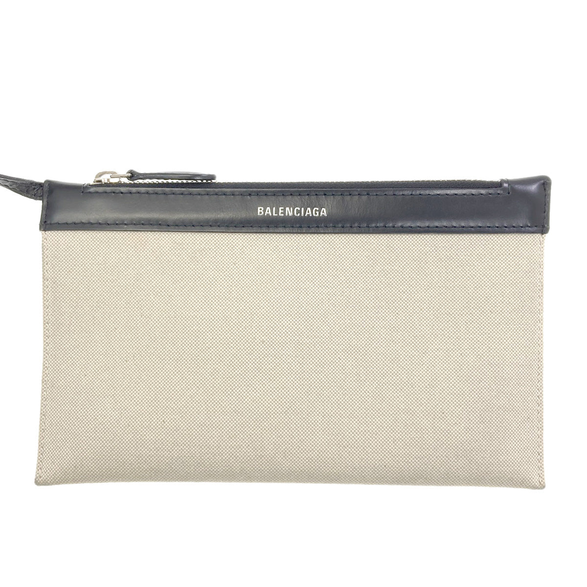 BALENCIAGA 339933 NAVY CABAS Tote Bag Canvas Ladies [Used]