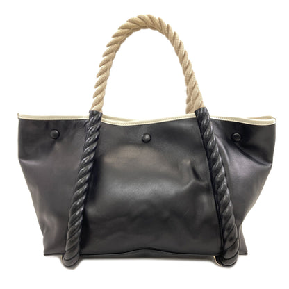 BALENCIAGA 339933 NAVY CABAS Rope Handle Tote Bag Calf Ladies [Used]