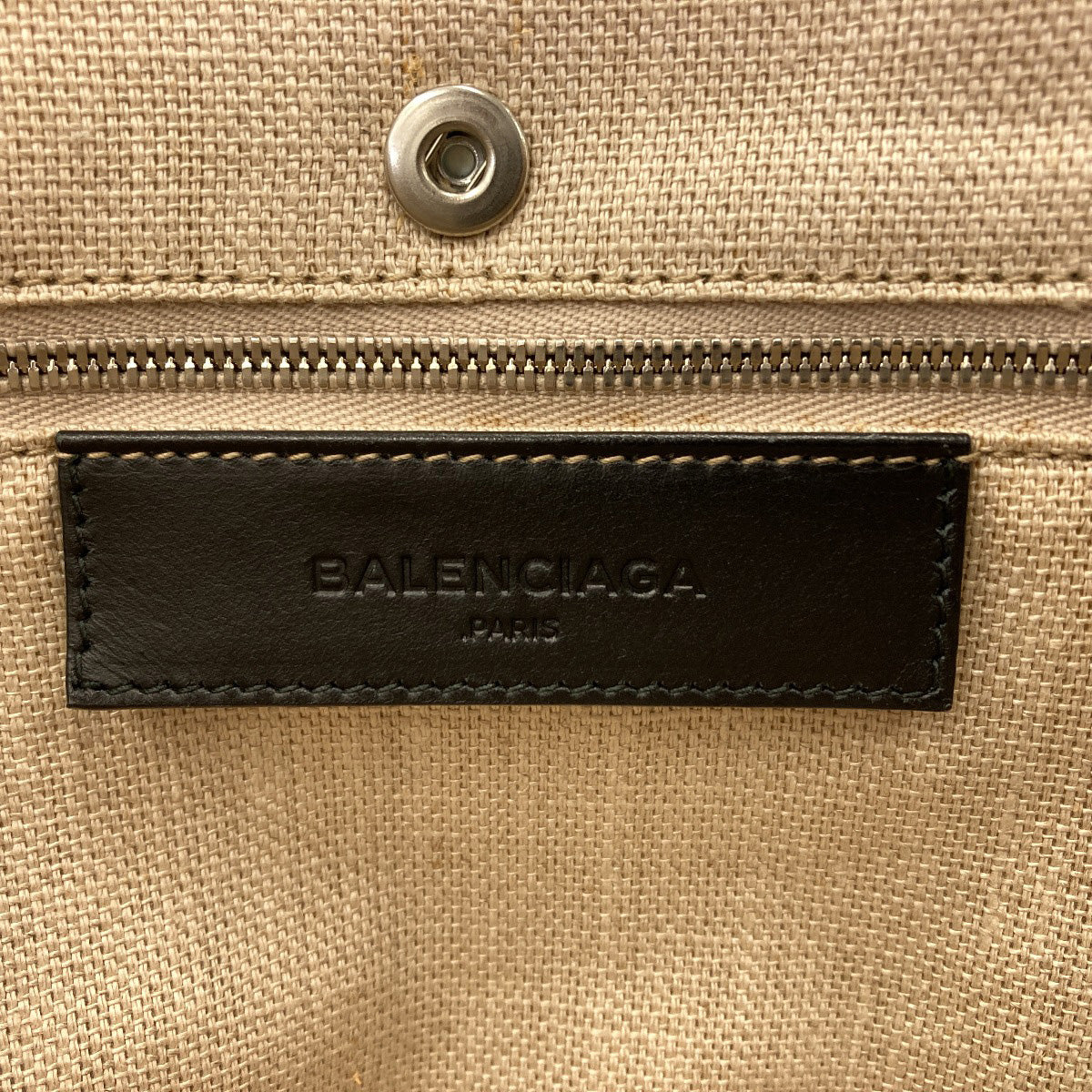 BALENCIAGA 339933 NAVY CABAS Rope Handle Tote Bag Calf Ladies [Used]