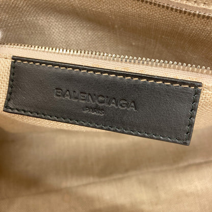 BALENCIAGA 339933 NAVY CABAS Rope Handle Tote Bag Calf Ladies [Used]