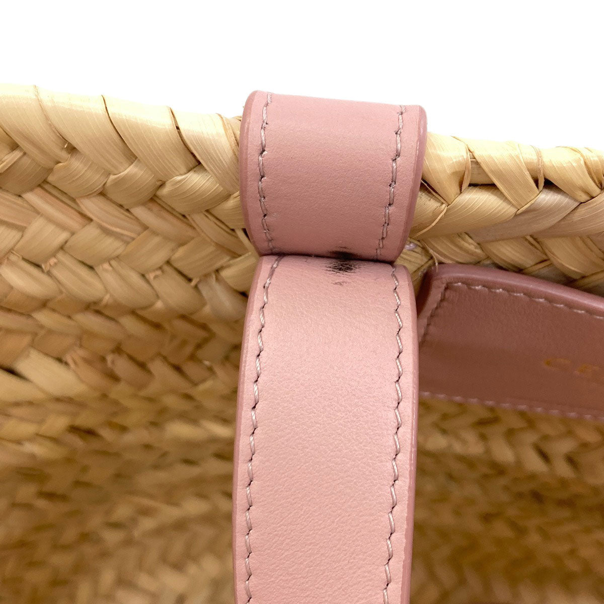 CELINE Classic Panier Triomphe Basket Bag (2-Way) Handbag Raffia Ladies [Used]