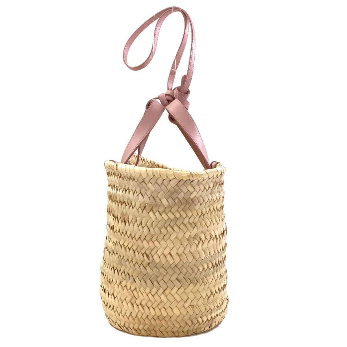 CELINE Classic Panier Triomphe Basket Bag (2-Way) Handbag Raffia Ladies [Used]