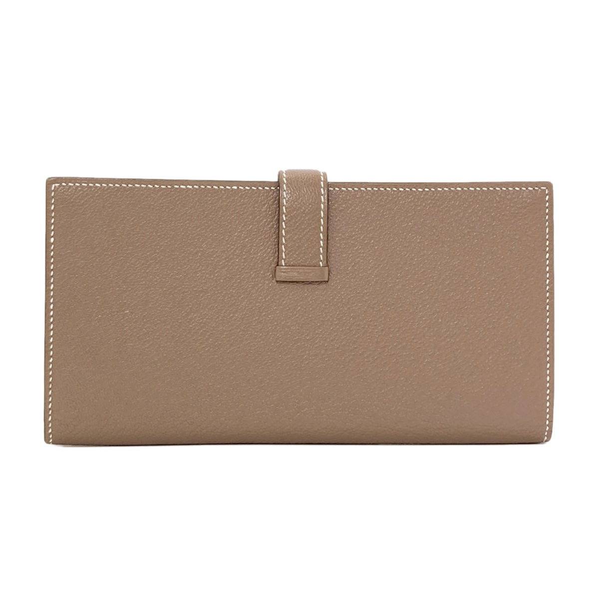 HERMES Bearn soufflet etope SilverHardware Long wallet (with coin pocket) Chevre Ladies [Used]