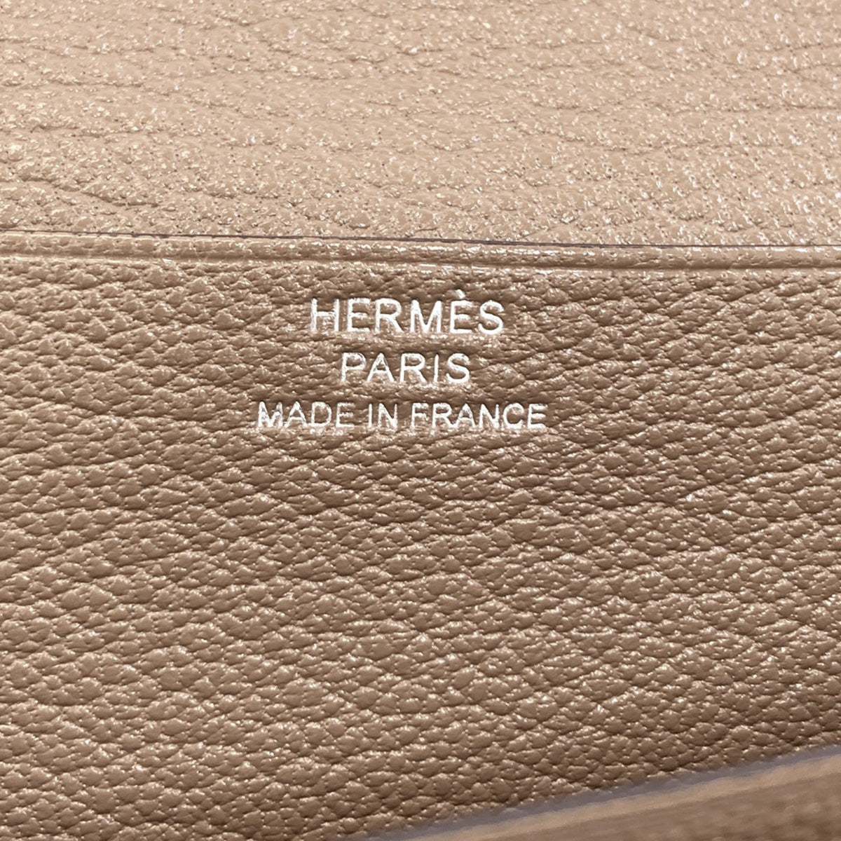 HERMES Bearn soufflet etope SilverHardware Long wallet (with coin pocket) Chevre Ladies [Used]