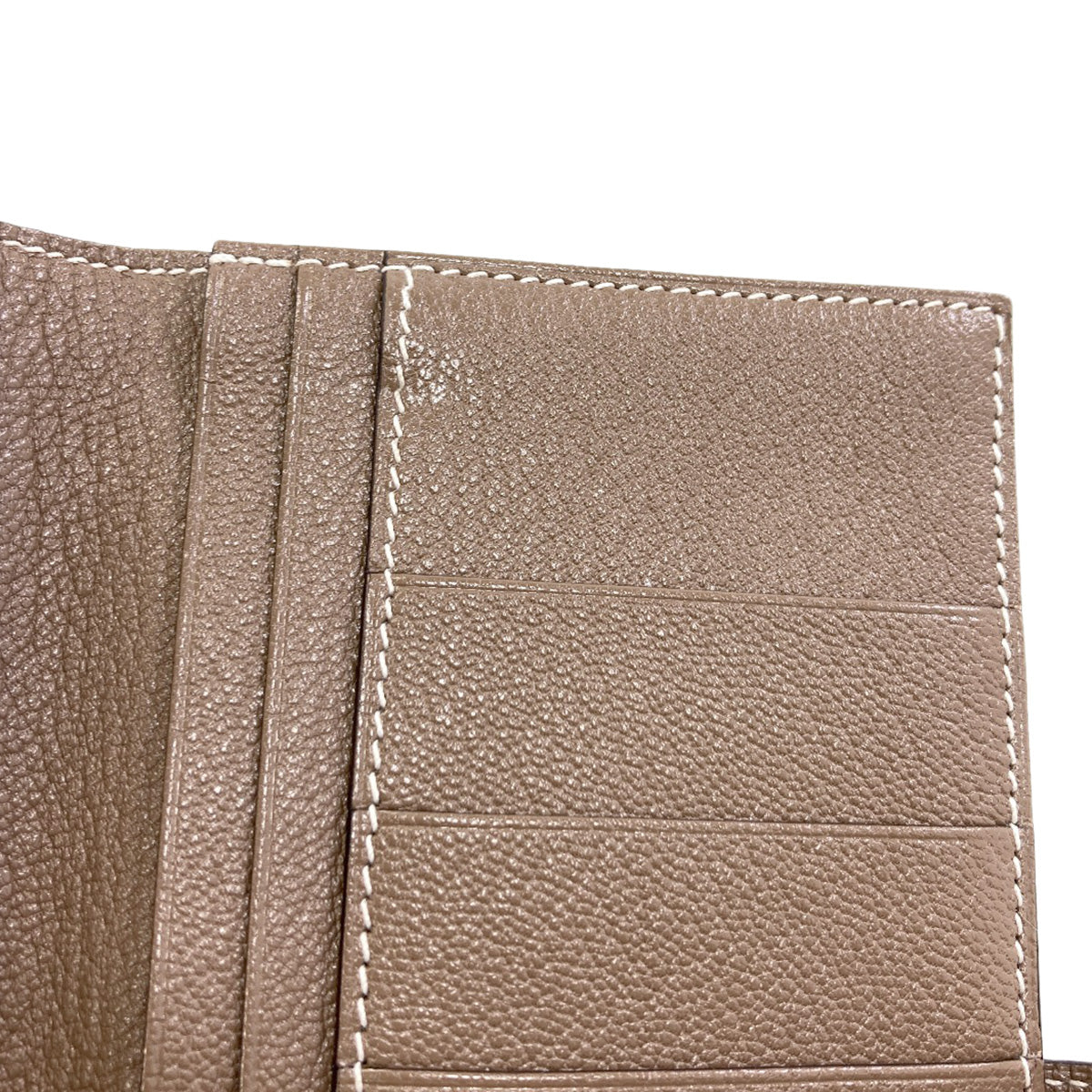 HERMES Bearn soufflet etope SilverHardware Long wallet (with coin pocket) Chevre Ladies [Used]