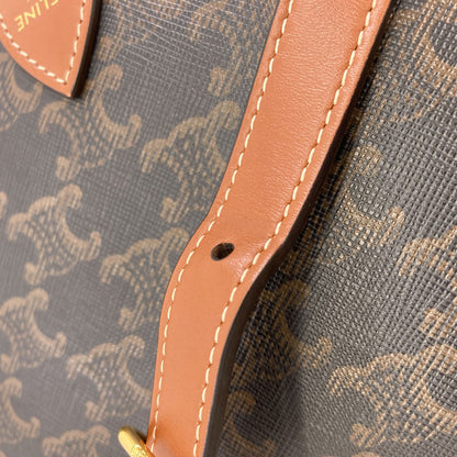 CELINE Long Shoulder Triomphe Shoulder Bag PVC Ladies [Used]