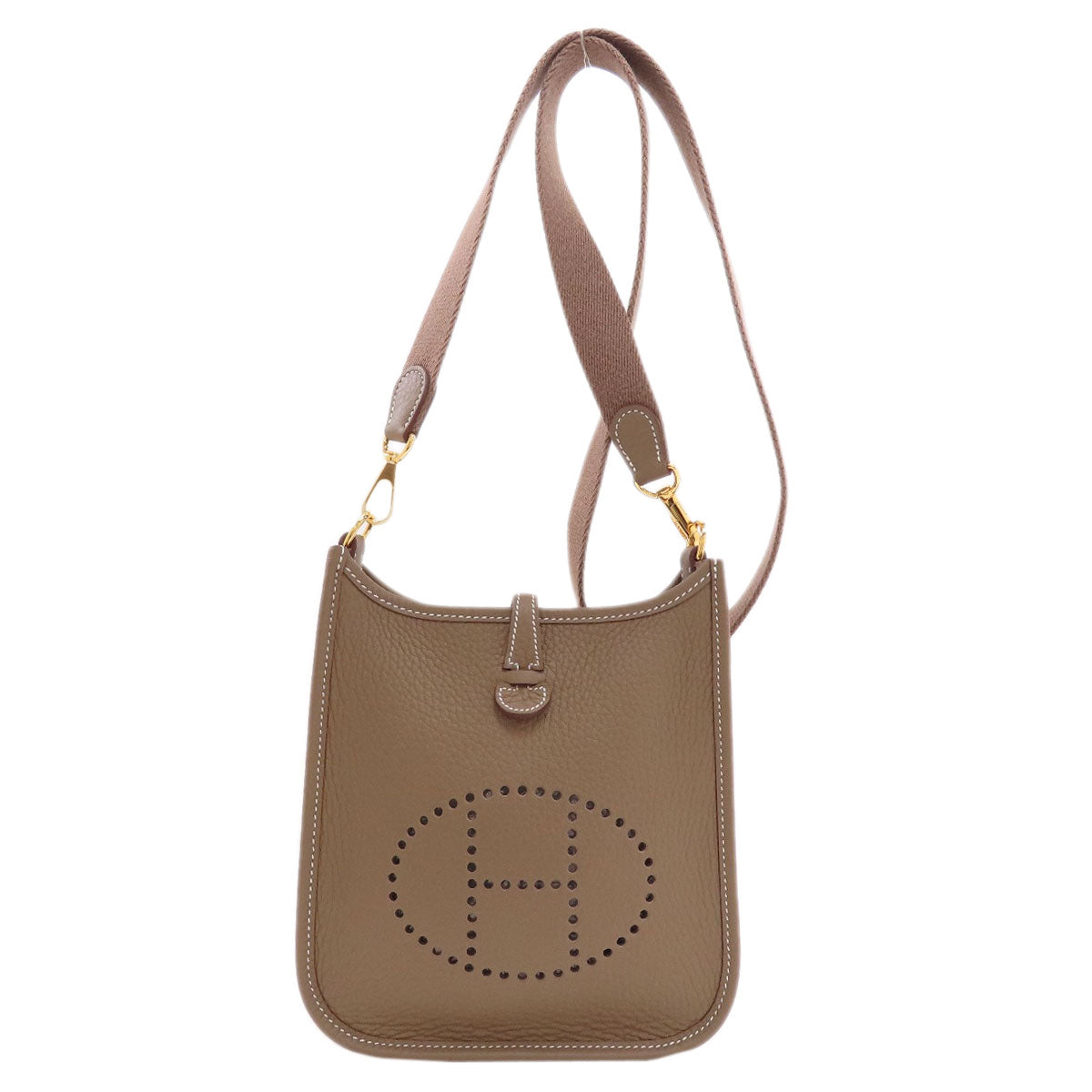 HERMES Evelyne TPM Etop Gold Hardware Shoulder Bag Taurillon Clemence Ladies [Used]