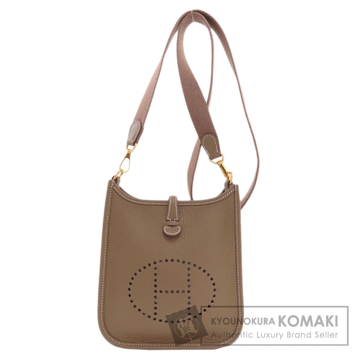 HERMES Evelyne TPM Etop Gold Hardware Shoulder Bag Taurillon Clemence Ladies [Used]