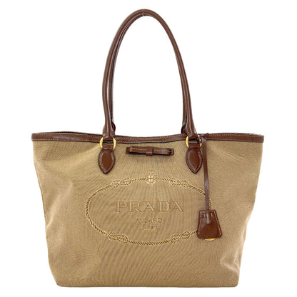 PRADA Fiocco Tote Bag Canvas Ladies [Used]