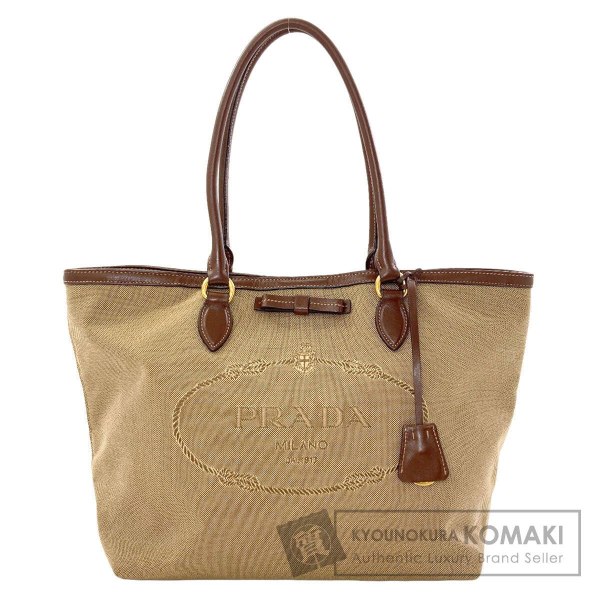 PRADA Fiocco Tote Bag Canvas Ladies [Used]