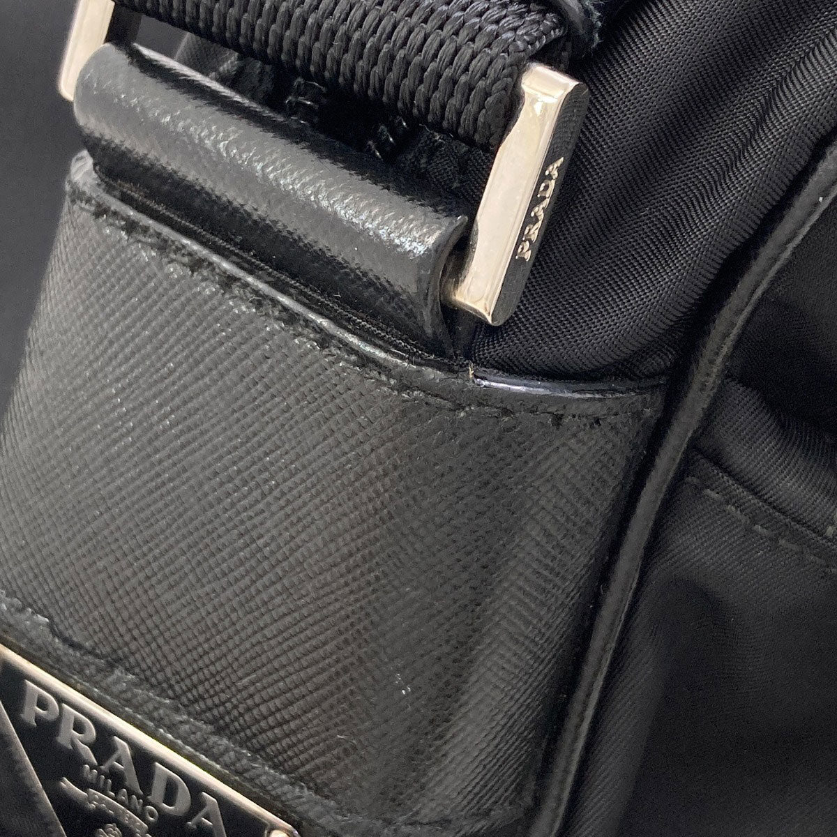 PRADA Logo Hardware Shoulder Bag Nylon Ladies [Used]