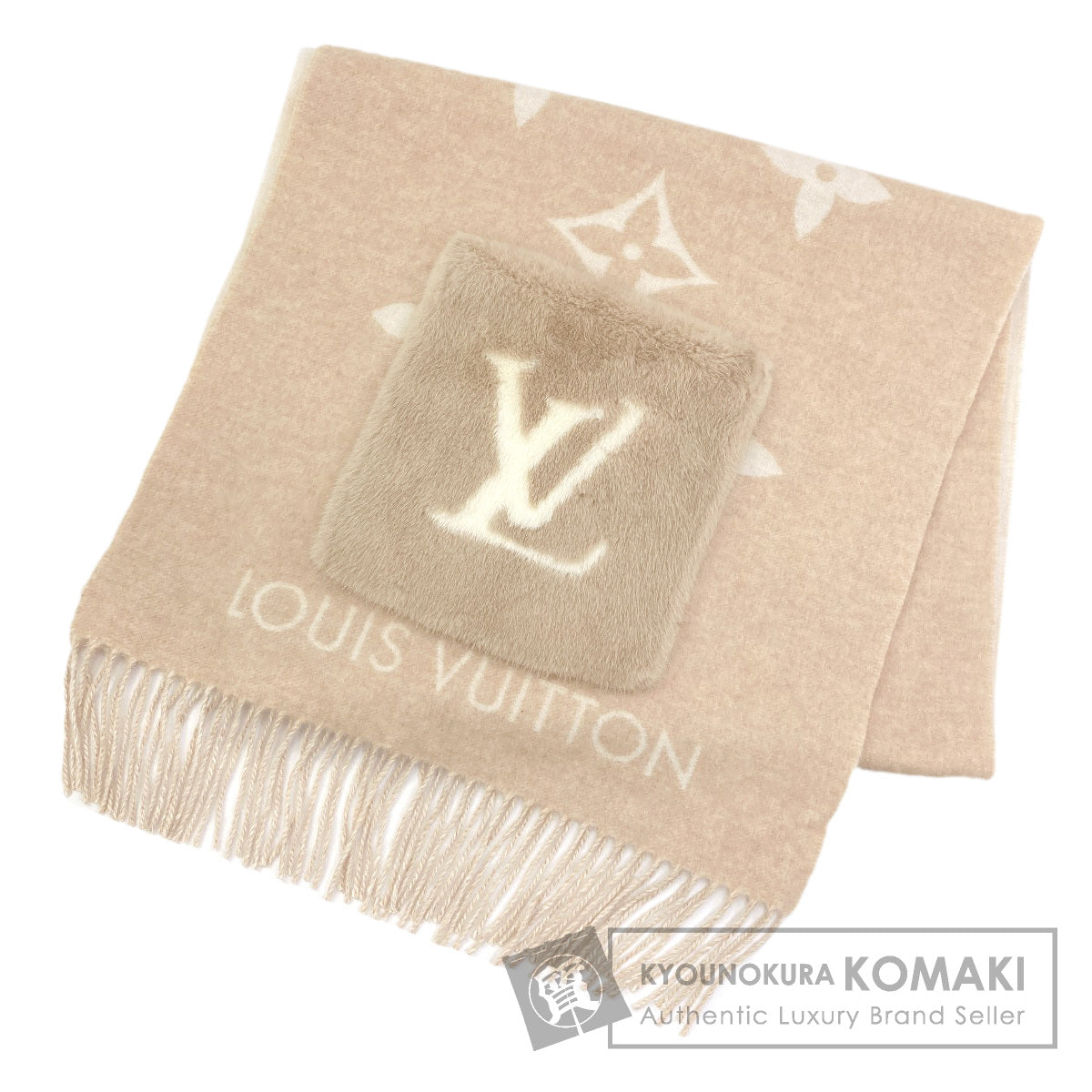 LOUIS VUITTON M74354 Muffler Cold Reykjavik Scarf Cashmere Ladies [Used]