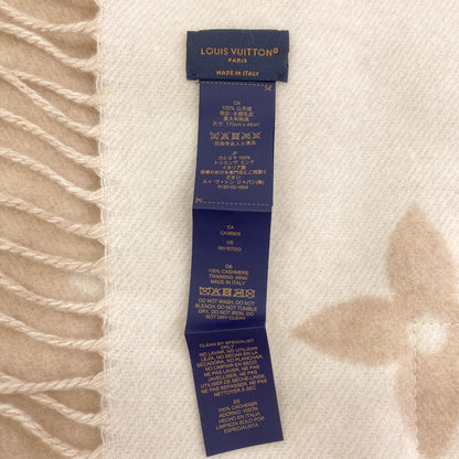 LOUIS VUITTON M74354 Muffler Cold Reykjavik Scarf Cashmere Ladies [Used]