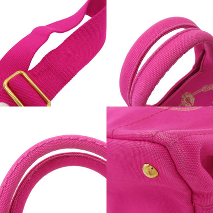 PRADA 1BG439 Canapa Mini 2WAY Handbag Canvas Ladies [Used]