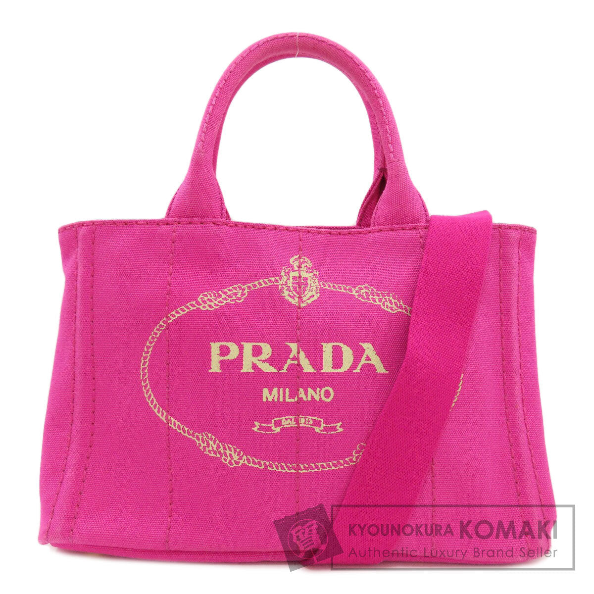 PRADA 1BG439 Canapa Mini 2WAY Handbag Canvas Ladies [Used]