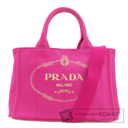 PRADA 1BG439 Canapa Mini 2WAY Handbag Canvas Ladies [Used]