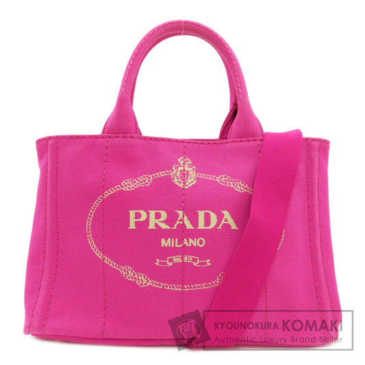 PRADA 1BG439 Canapa Mini 2WAY Handbag Canvas Ladies [Used]