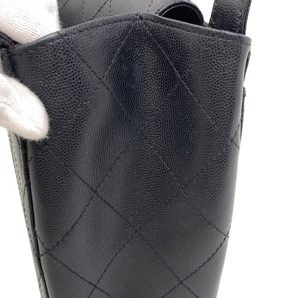 CHANEL COCO Mark Matelasse Handbag Grained Calfskin Skin Ladies [Used]