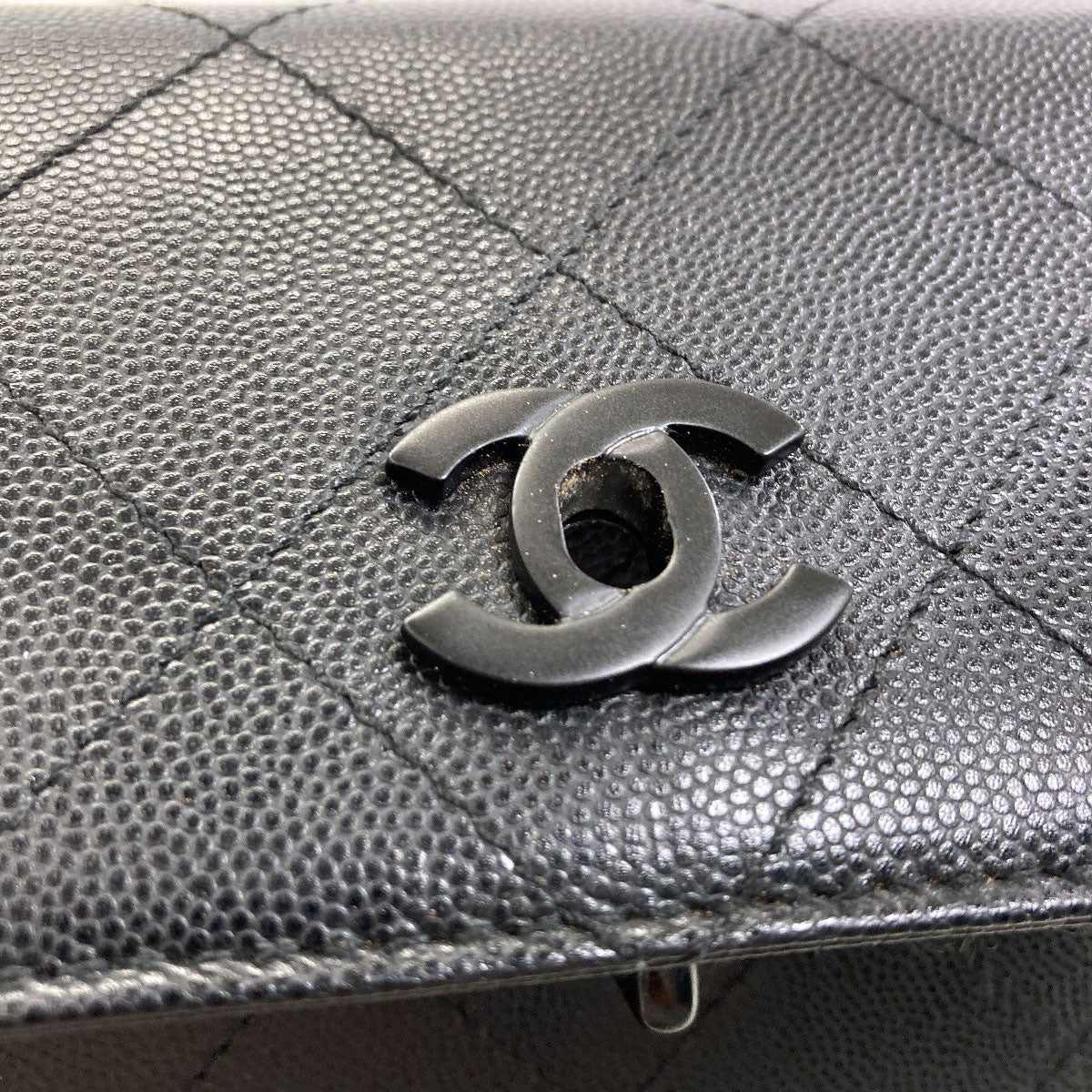 CHANEL COCO Mark Matelasse Handbag Grained Calfskin Skin Ladies [Used]