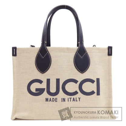 GUCCI 772144 Japan Exclusive Print Mini Handbag Canvas Ladies [Used]