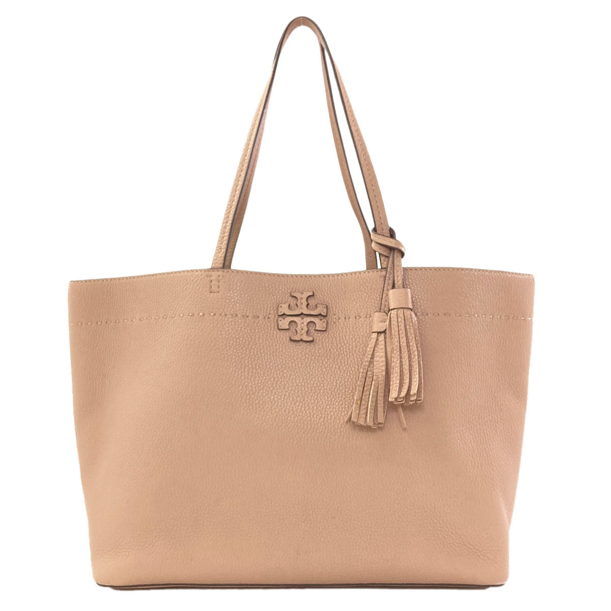 Tory Burch Mac Glow Tote Bag Leather Ladies [Used]