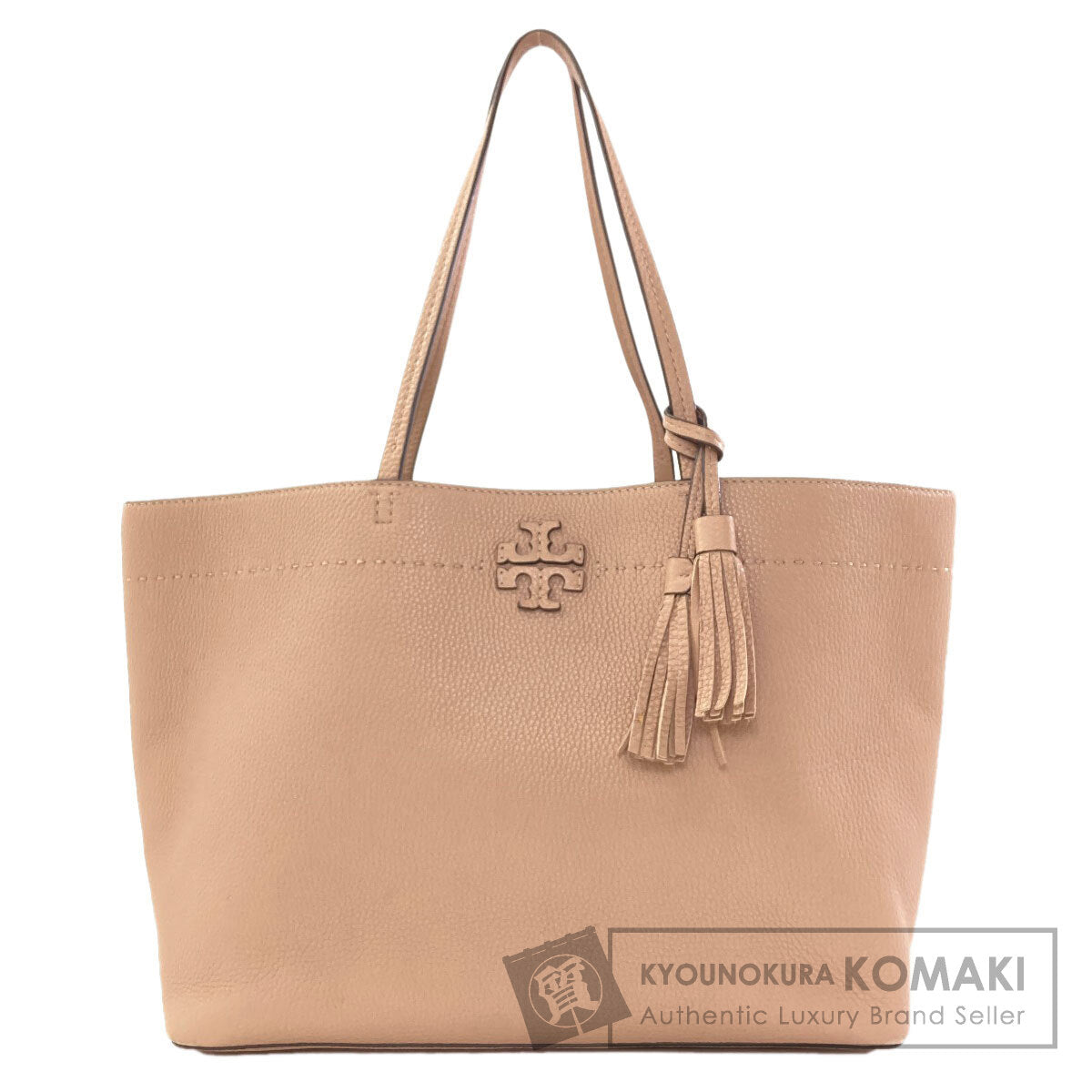 Tory Burch Mac Glow Tote Bag Leather Ladies [Used]