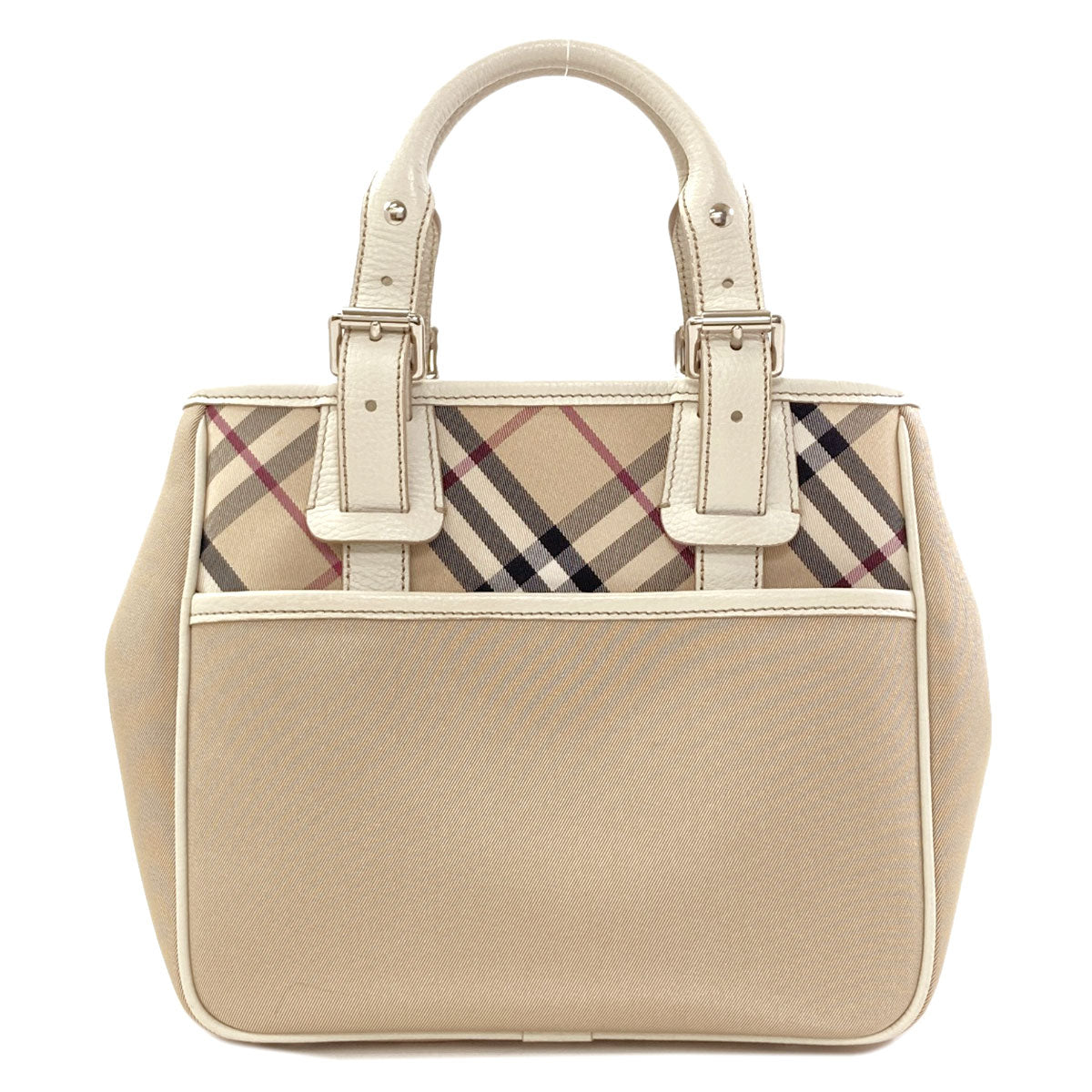 BURBERRY Burberry Check Handbag Canvas LeatherLadies [Used]