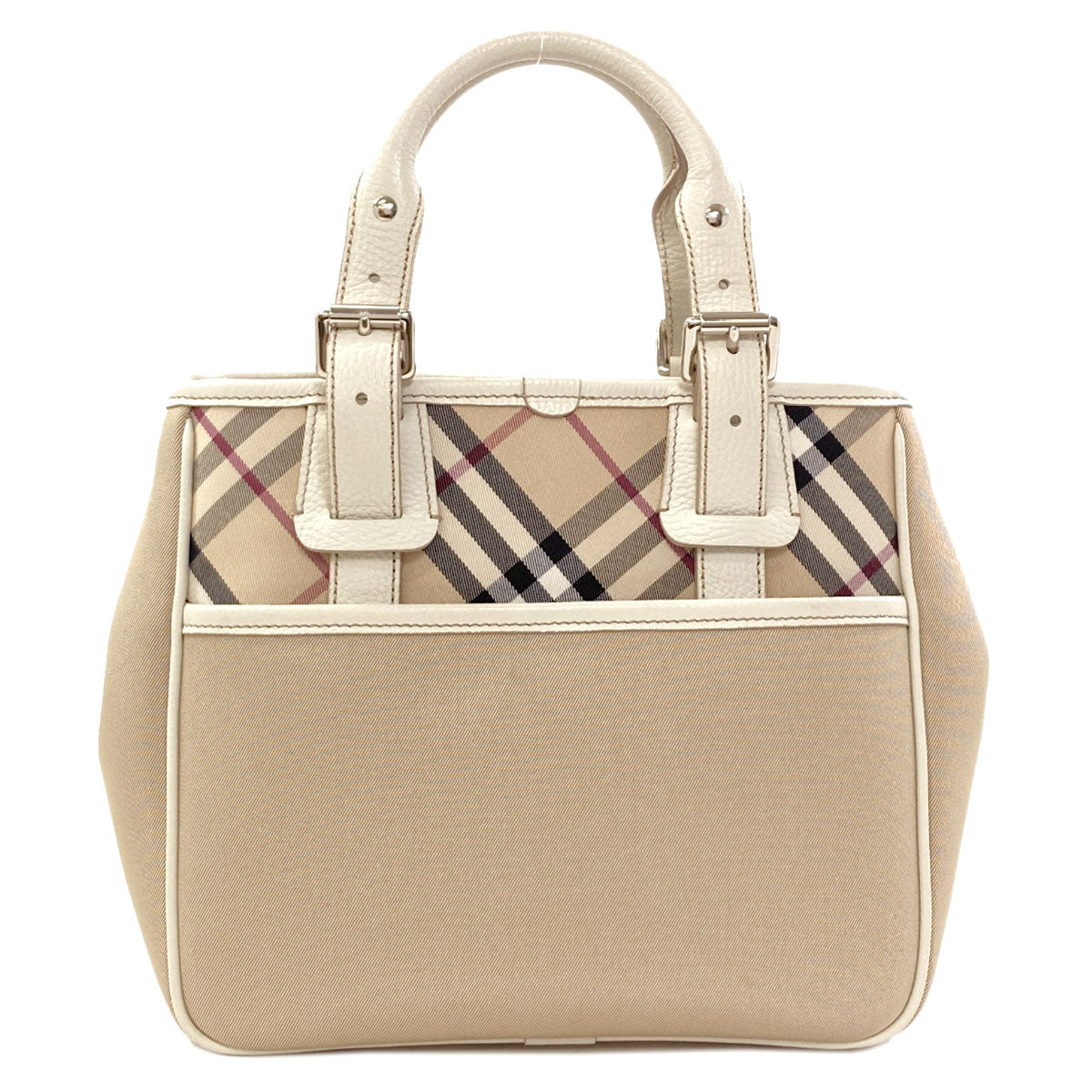 BURBERRY Burberry Check Handbag Canvas LeatherLadies [Used]