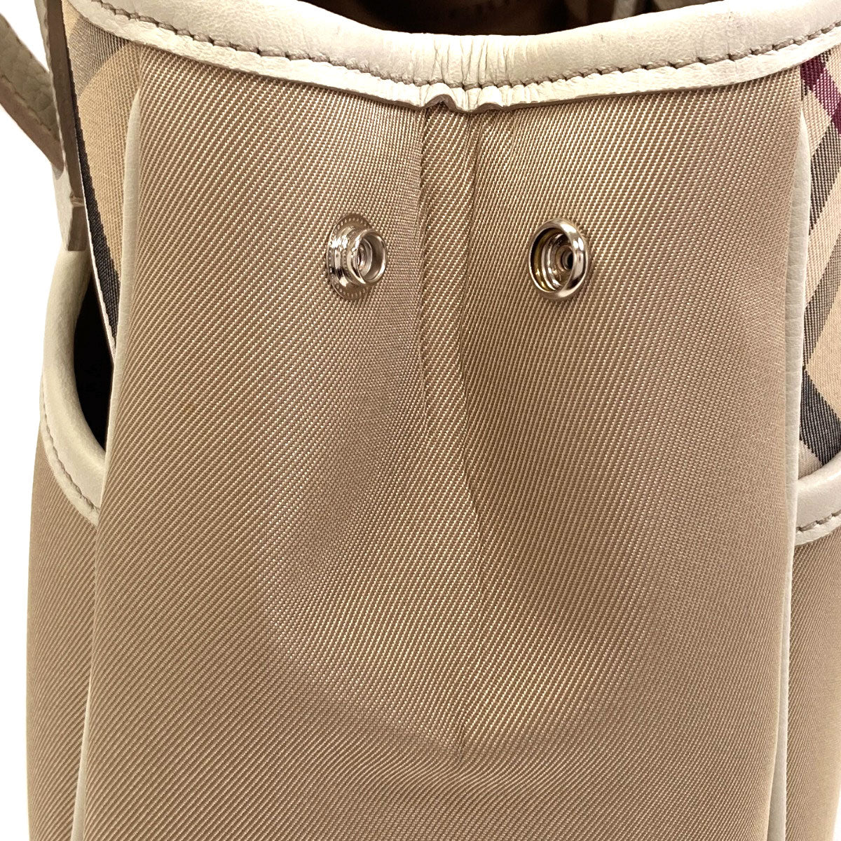BURBERRY Burberry Check Handbag Canvas LeatherLadies [Used]